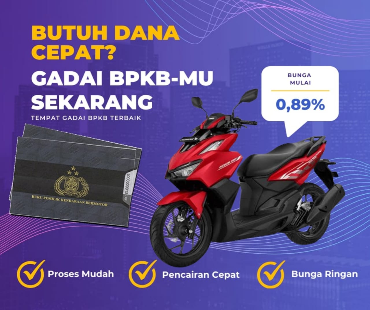 Kredit Jaminan Bpkb Motor Honda Vario 160 Abs Dapat Dana Berapa? Seperti Ini Simulasinya